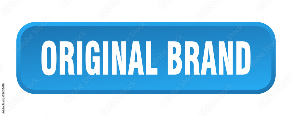 original brand button. original brand square 3d push button original brand button. original brand square 3d push button