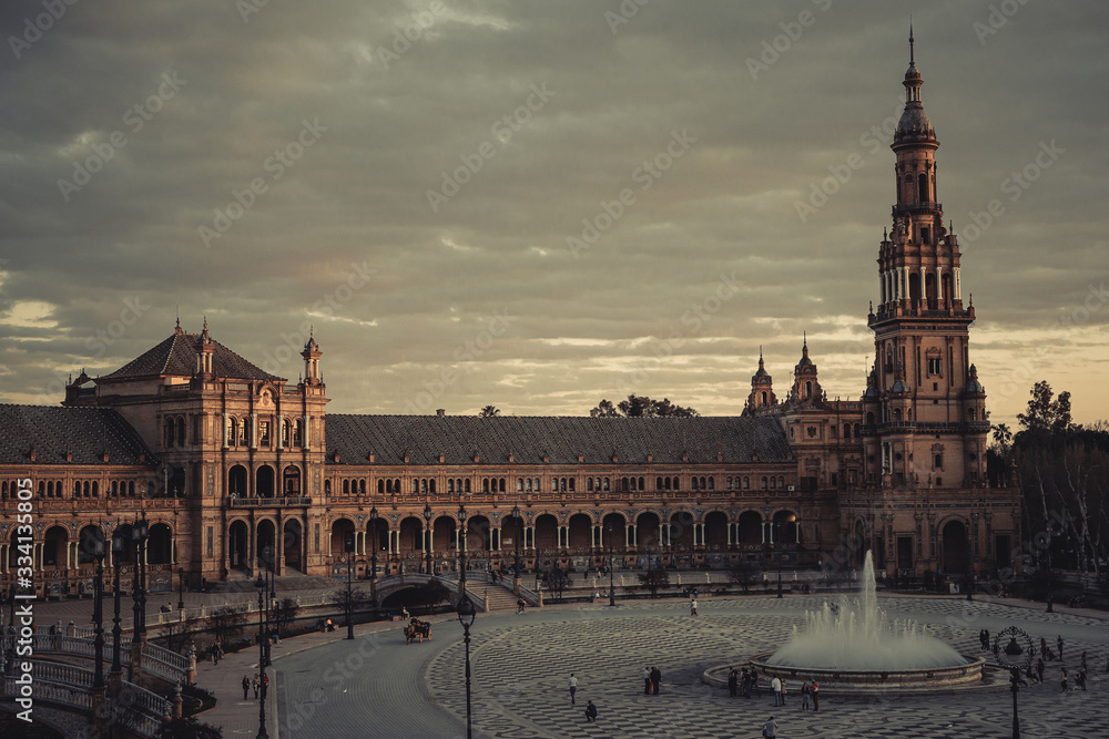 Obraz premium Plaza de españa sevilla andalucia españa