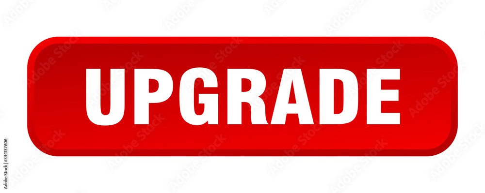 upgrade button. upgrade square 3d push button upgrade button. upgrade square 3d push button