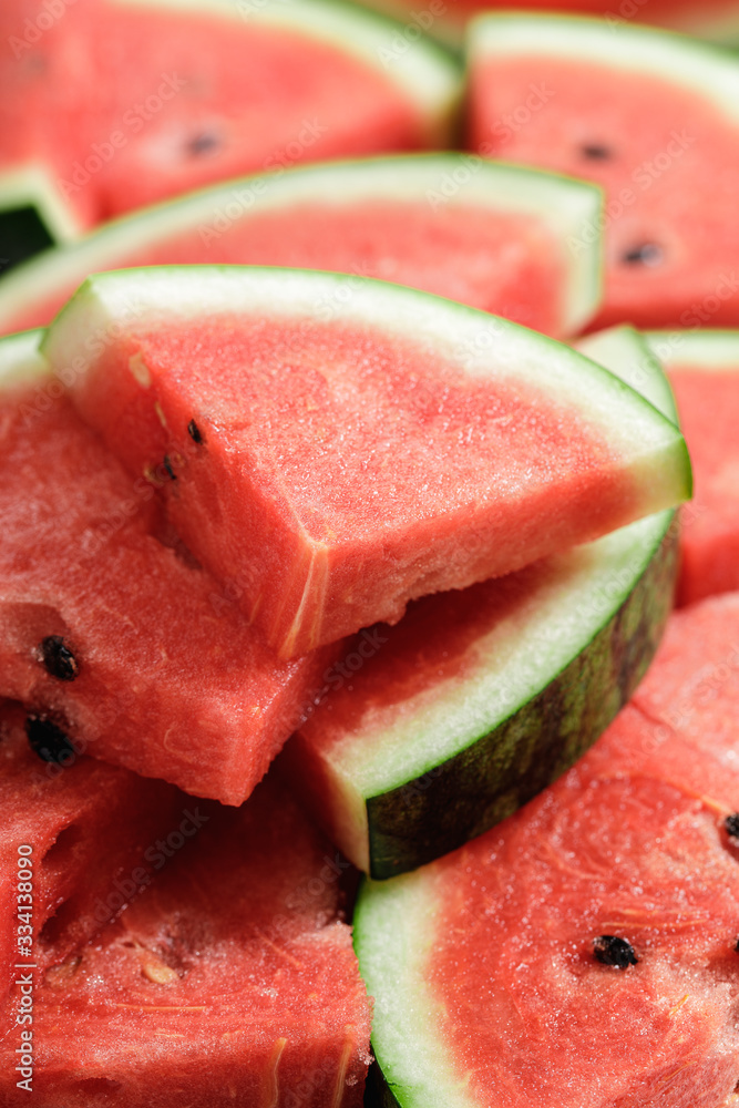 Pieces of fresh Watermelon on white background Pieces of fresh Watermelon on white background