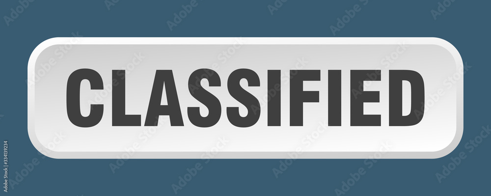 classified button. classified square 3d push button classified button. classified square 3d push button