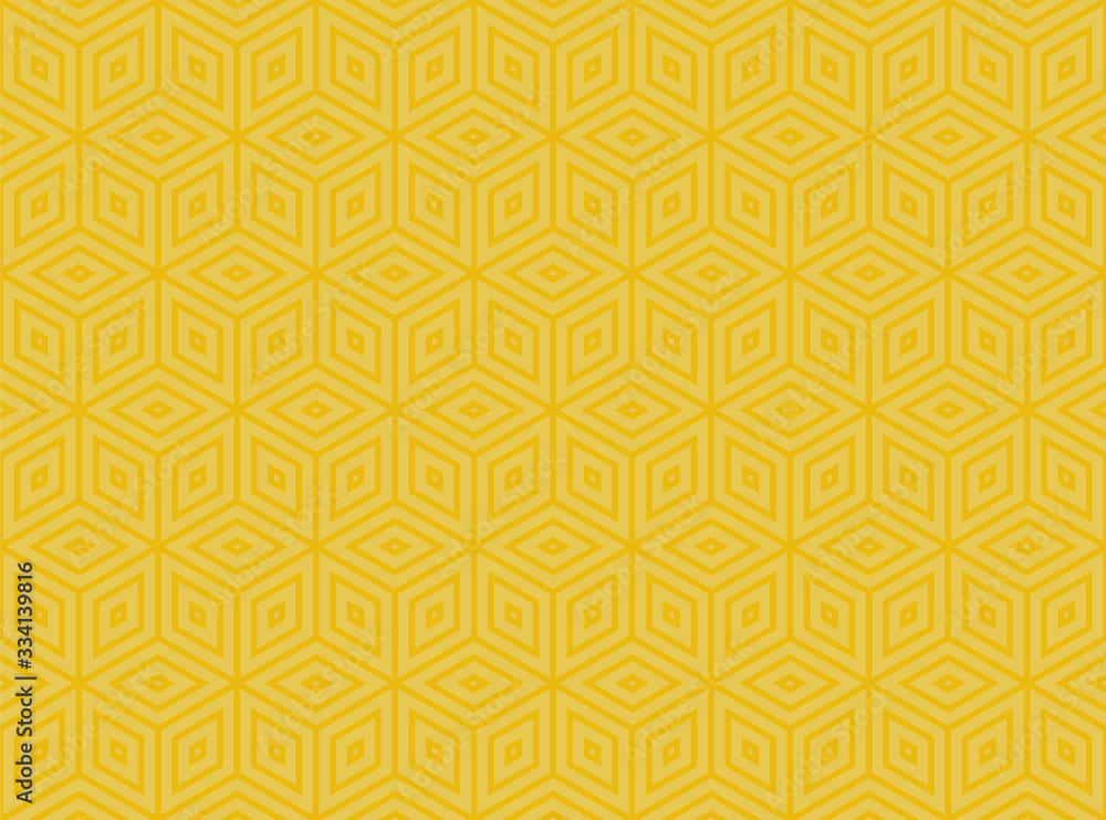 Vector repeating geometrical mosaic. Yellow background. Vector repeating geometrical mosaic. Yellow background.