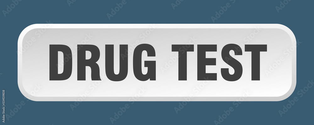 drug test button. drug test square 3d push button drug test button. drug test square 3d push button