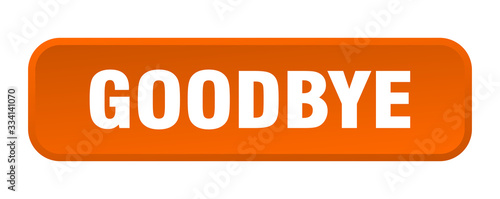 goodbye button. goodbye square 3d push button