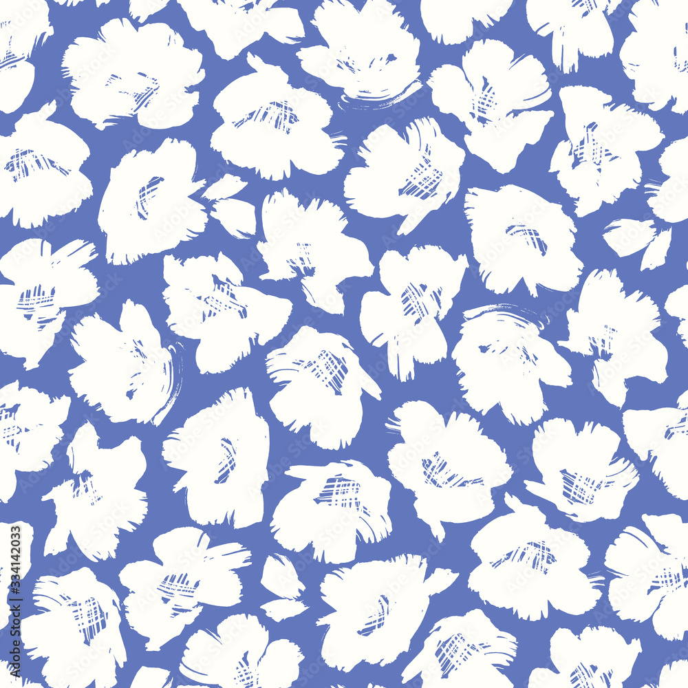 Seamless pattern material of an abstract flower, Seamless pattern material of an abstract flower,
