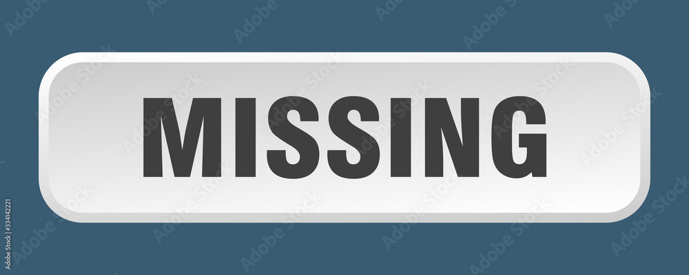 missing button. missing square 3d push button missing button. missing square 3d push button