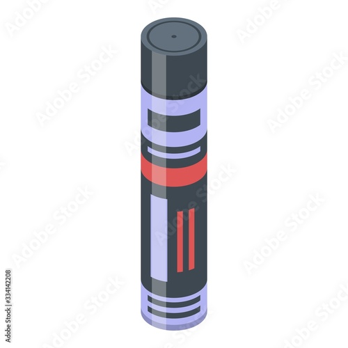 Toxic foam tube icon. Isometric of toxic foam tube vector icon for web design isolated on white background