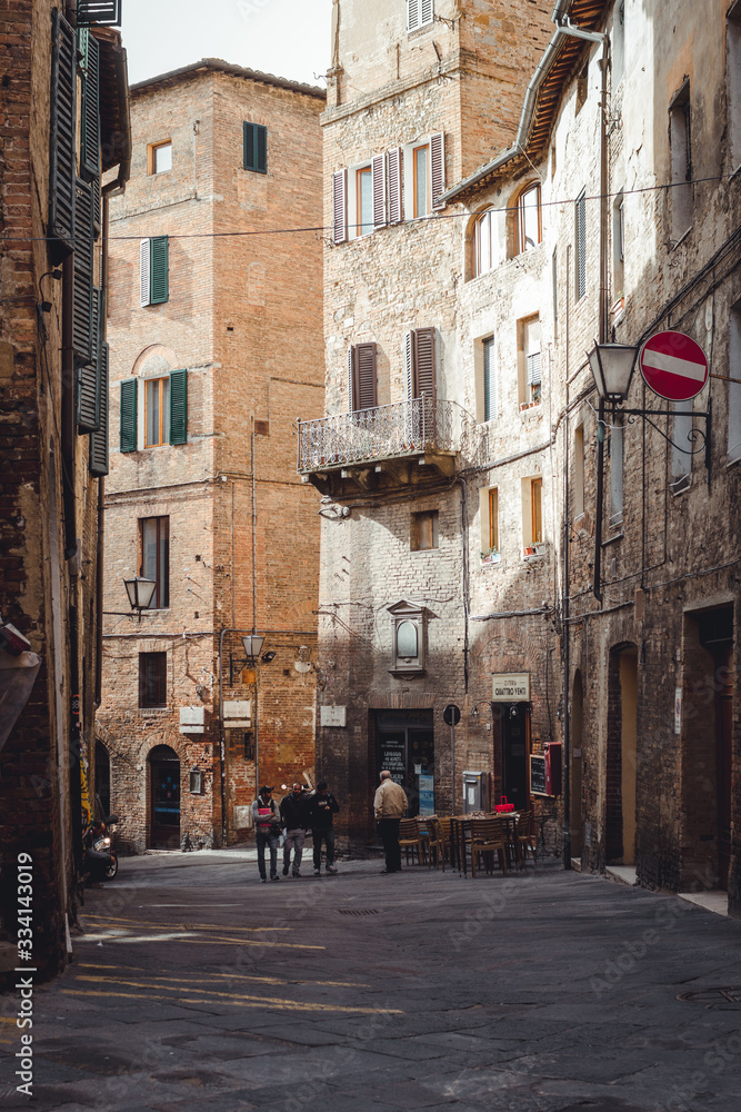street in old town, Sienna, Italy