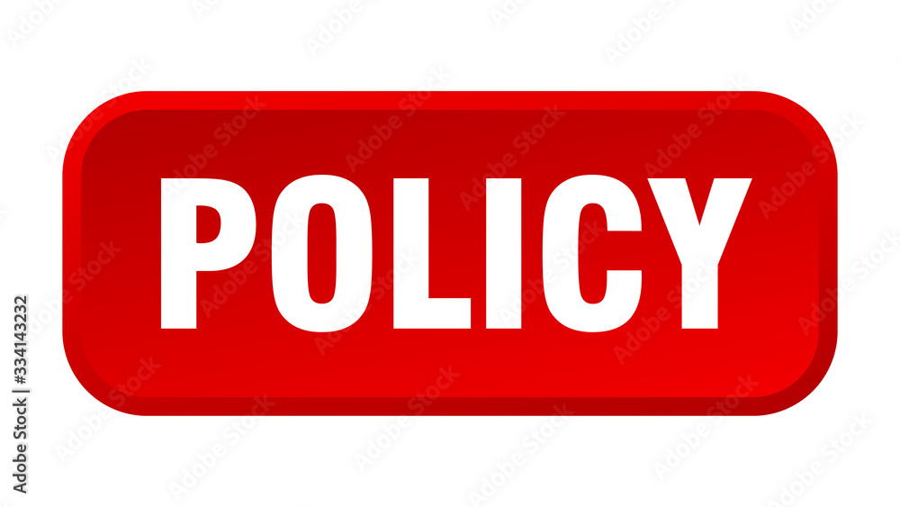 policy button. policy square 3d push button policy button. policy square 3d push button