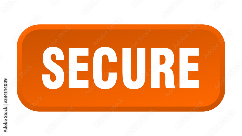 secure button. secure square 3d push button secure button. secure square 3d push button