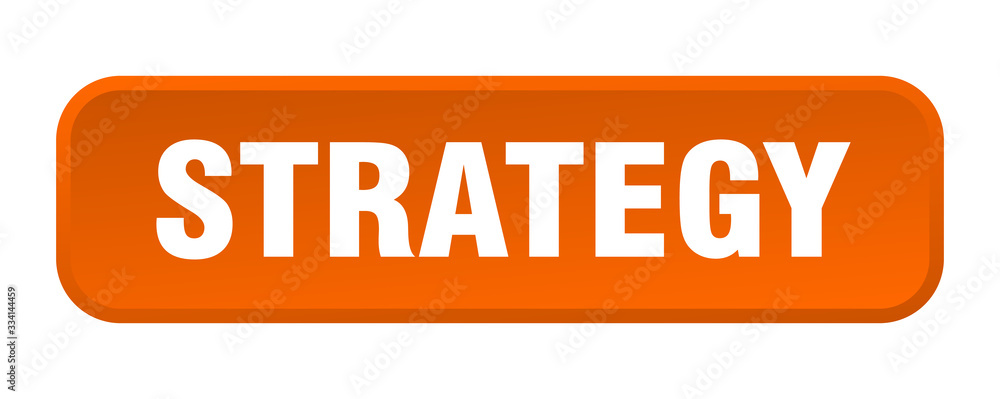 strategy button. strategy square 3d push button strategy button. strategy square 3d push button