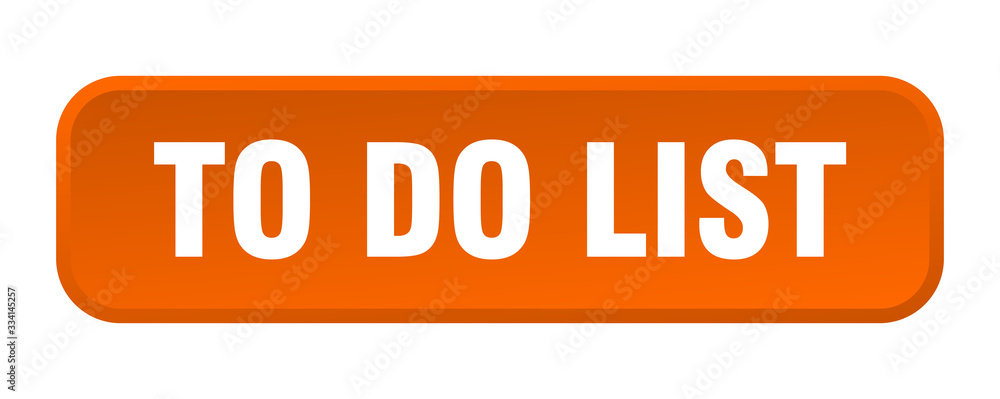 to do list button. to do list square 3d push button to do list button. to do list square 3d push button