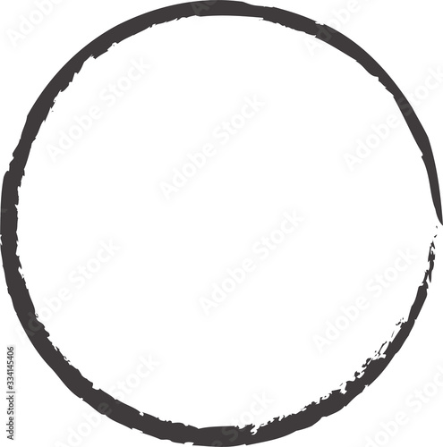 Hand drawn circles sketch frame