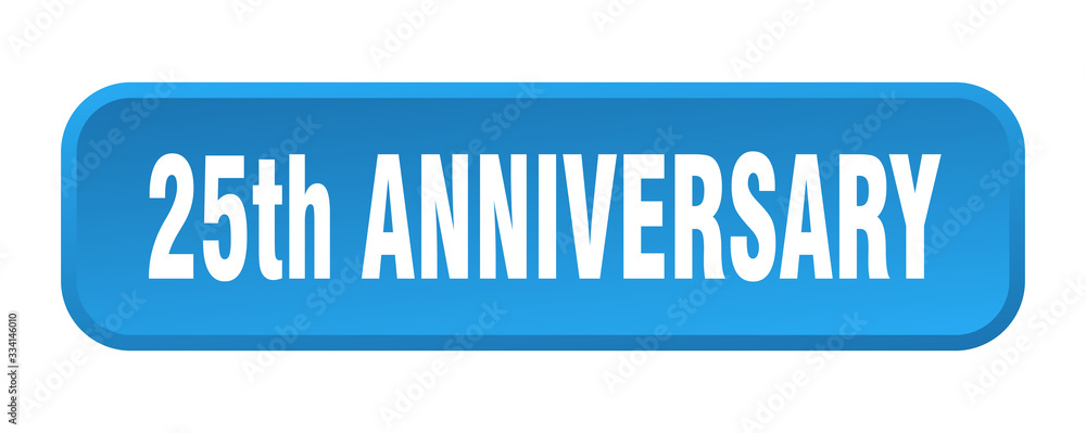 25th anniversary button. 25th anniversary square 3d push button 25th anniversary button. 25th anniversary square 3d push button