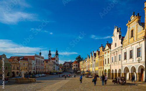 Stone pavement on the street of Telc