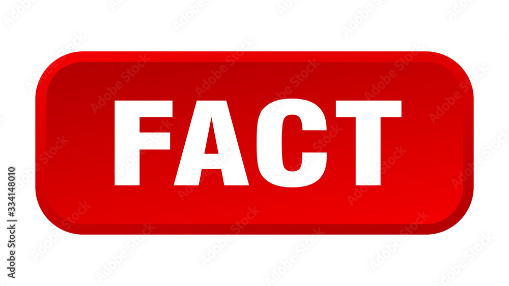 fact button. fact square 3d push button fact button. fact square 3d push button