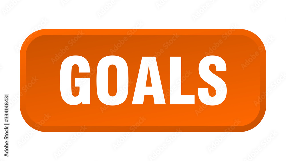 goals button. goals square 3d push button goals button. goals square 3d push button