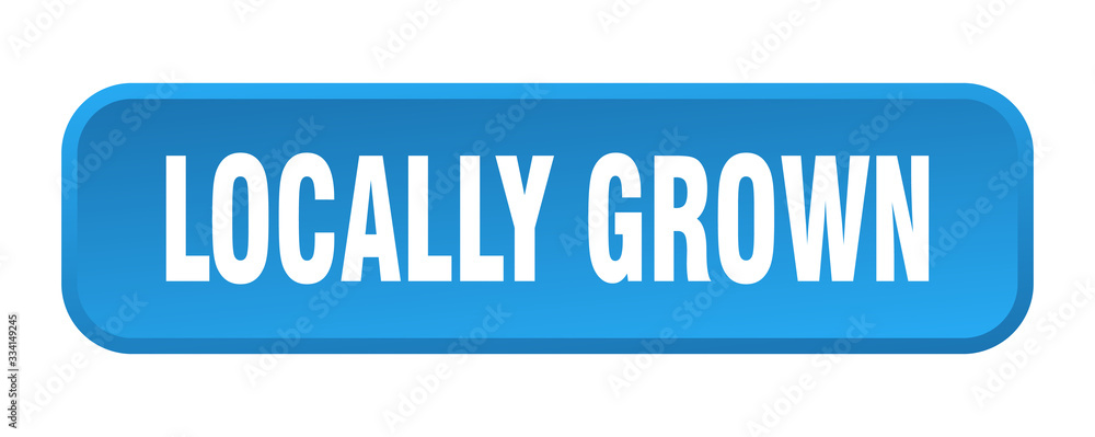 locally grown button. locally grown square 3d push button locally grown button. locally grown square 3d push button