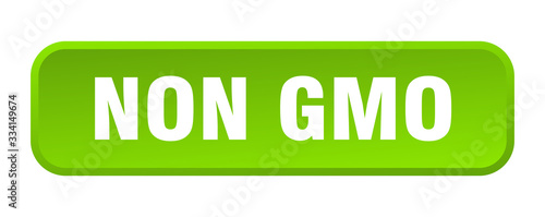 non gmo button. non gmo square 3d push button