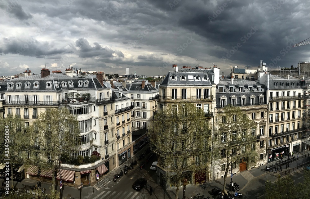 Nuages au dessus de Paris 