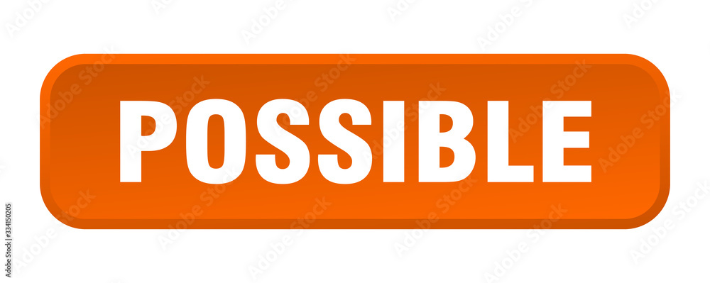 possible button. possible square 3d push button possible button. possible square 3d push button