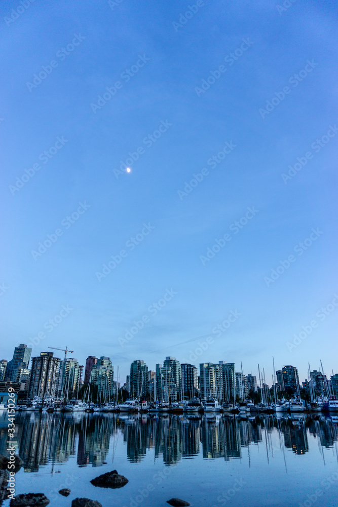 Obraz premium Vancouver beautiful city view from Stanley Park