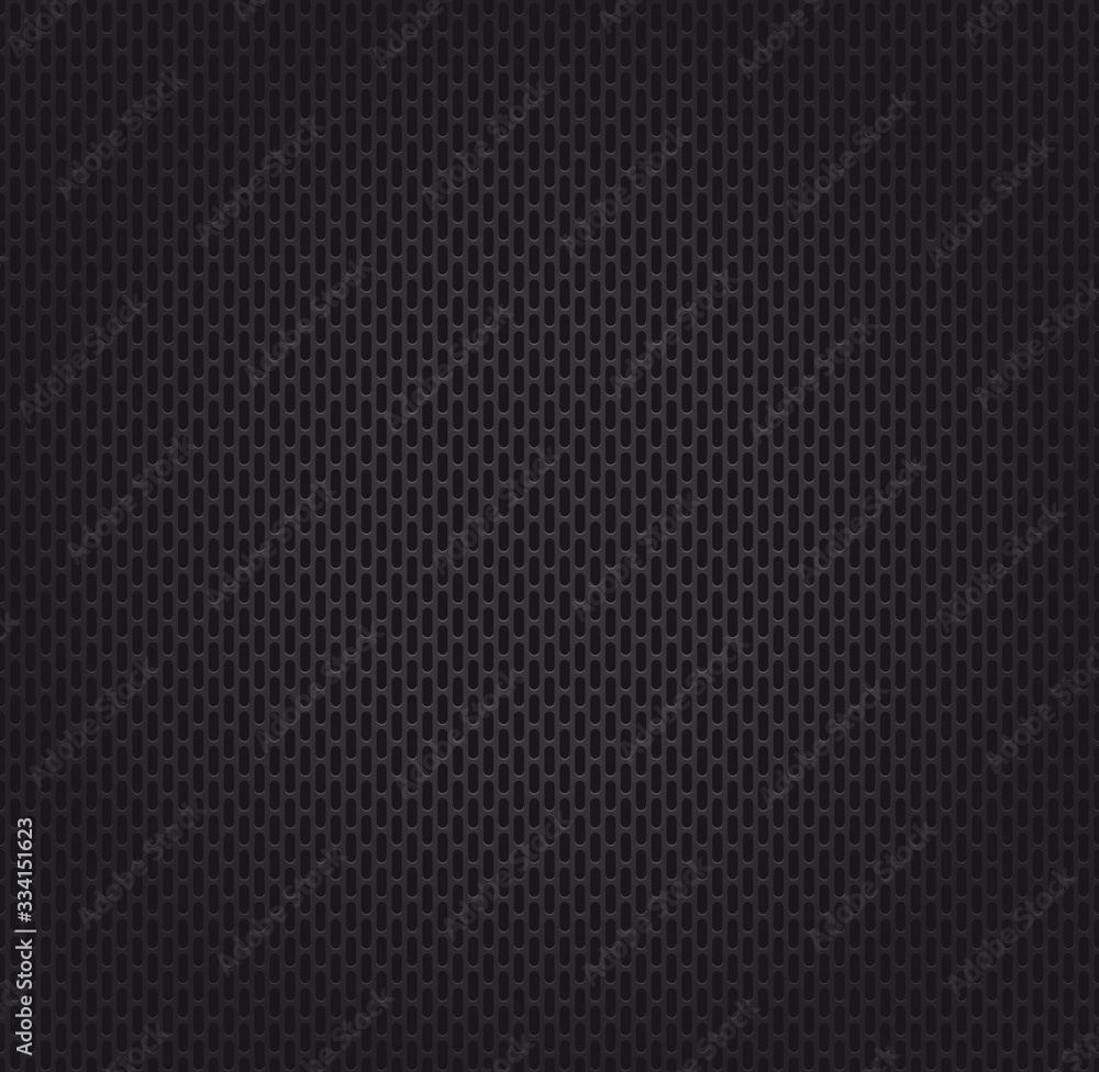 Seamless plastic perforated grey texture. Black background Seamless plastic perforated grey texture. Black background