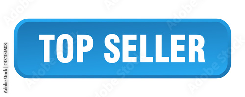 top seller button. top seller square 3d push button