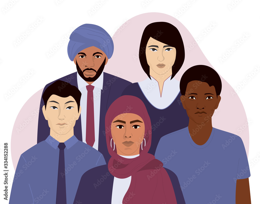 National origin diversity. Group of people of different race, nationality National origin diversity. Group of people of different race, nationality