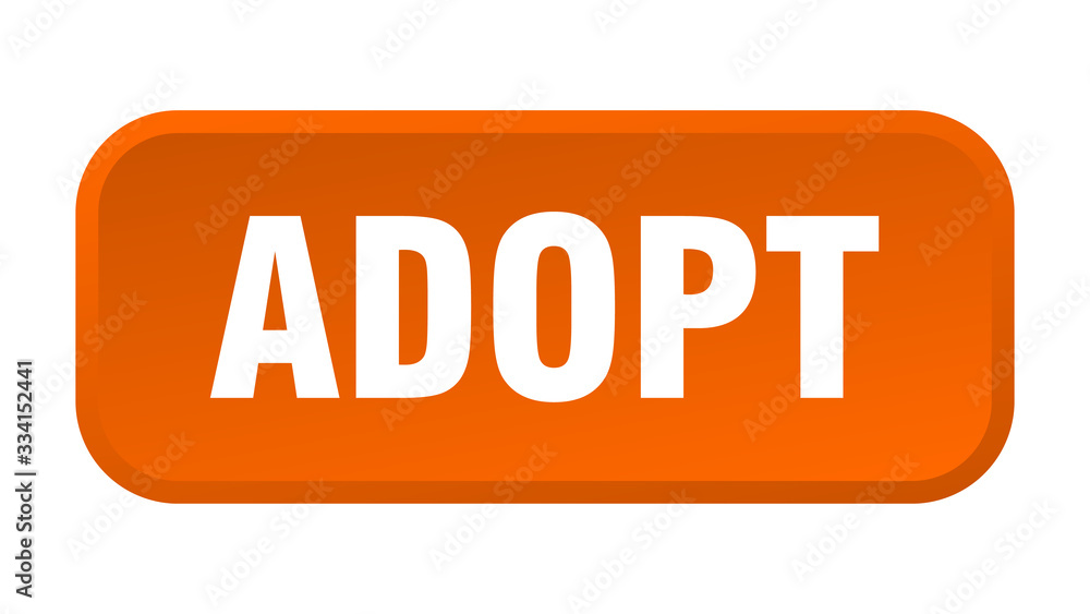 adopt button. adopt square 3d push button adopt button. adopt square 3d push button
