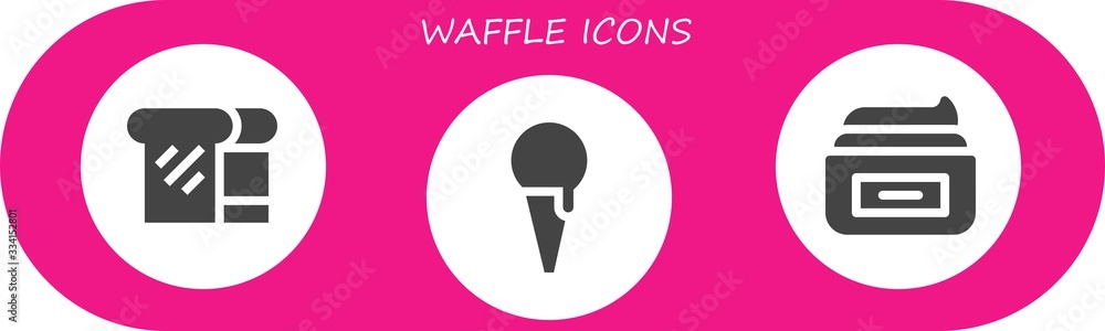 Modern Simple Set of waffle Vector filled Icons Modern Simple Set of waffle Vector filled Icons