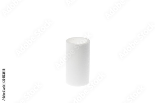 Spare part for compressed air filter system, isolated on white background.