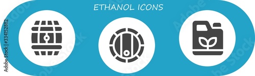 ethanol icon set