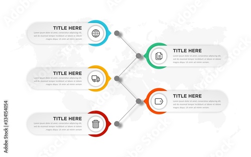 Five Point Infographic Element Business Strategy
