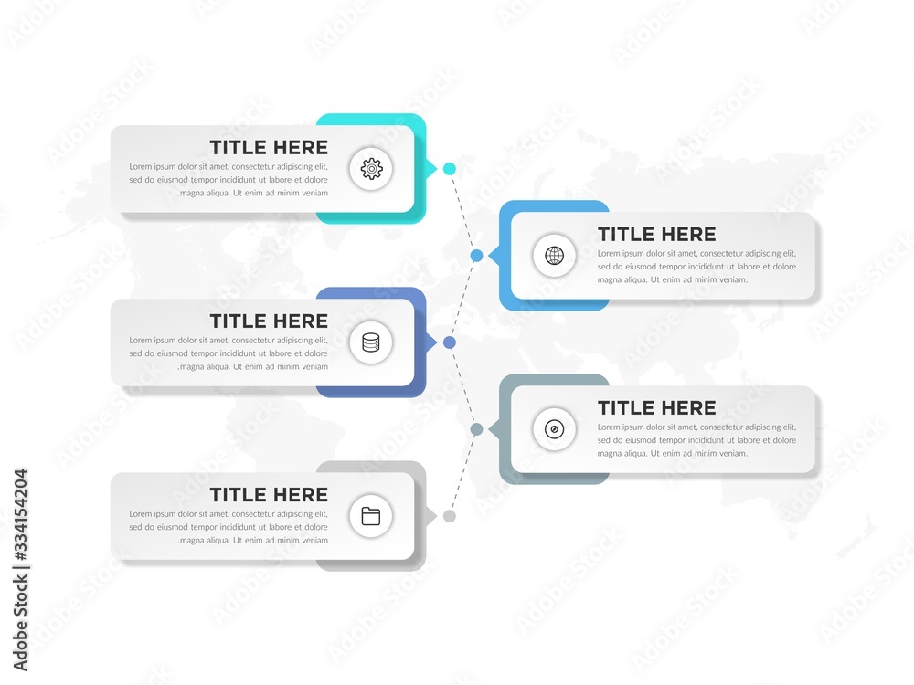 Five Point Infographic Element Business Strategy Five Point Infographic Element Business Strategy