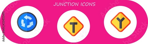 junction icon set