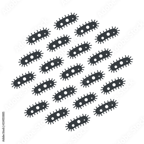 Pro biotic bacteria, Good microorganisms concept isolated