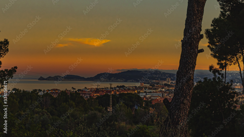 Obraz premium Small beach town