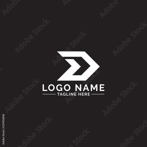 D letter logo vector template