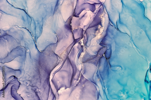 Fluid Art . Abstract colorful background, wallpaper. Mixing acrylic paints. Modern art. Marble texture. Alcohol ink colors  translucent