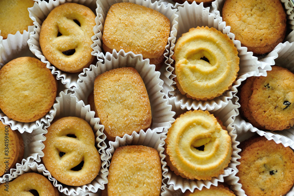 Delicious traditional butter cookies for eat