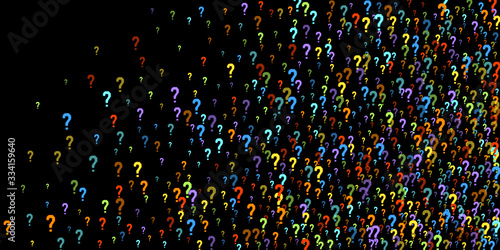 Question marks Quiz, doubt poll query public poll.