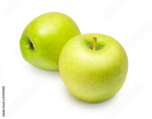 Green apple isolated on white  background 