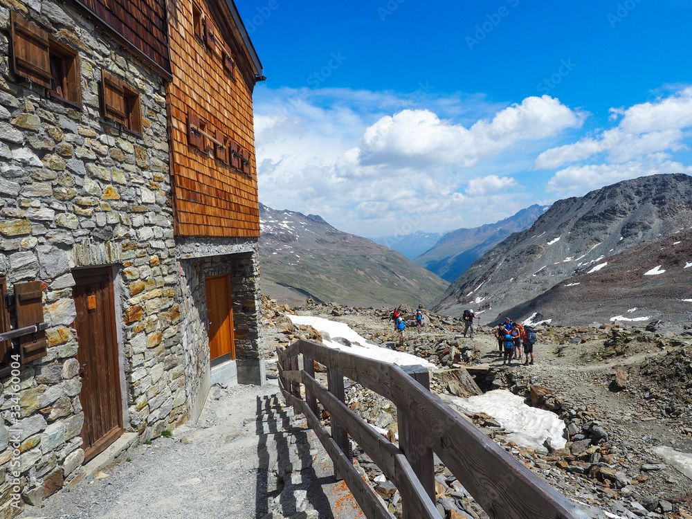 Berghütte in den Ötztaler Alpen