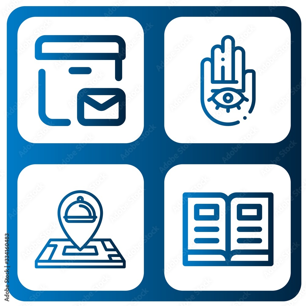 Set of outline icons Set of outline icons