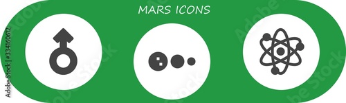mars icon set