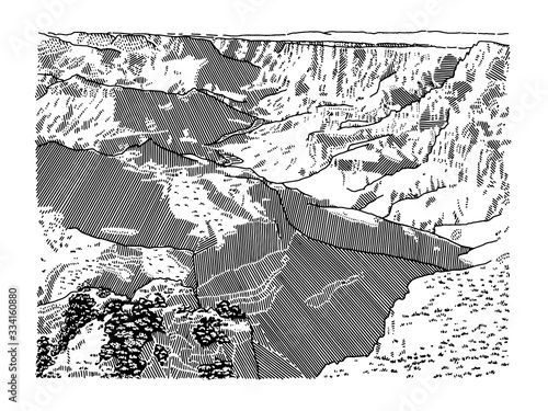 Grand Canyon National Park Illustration