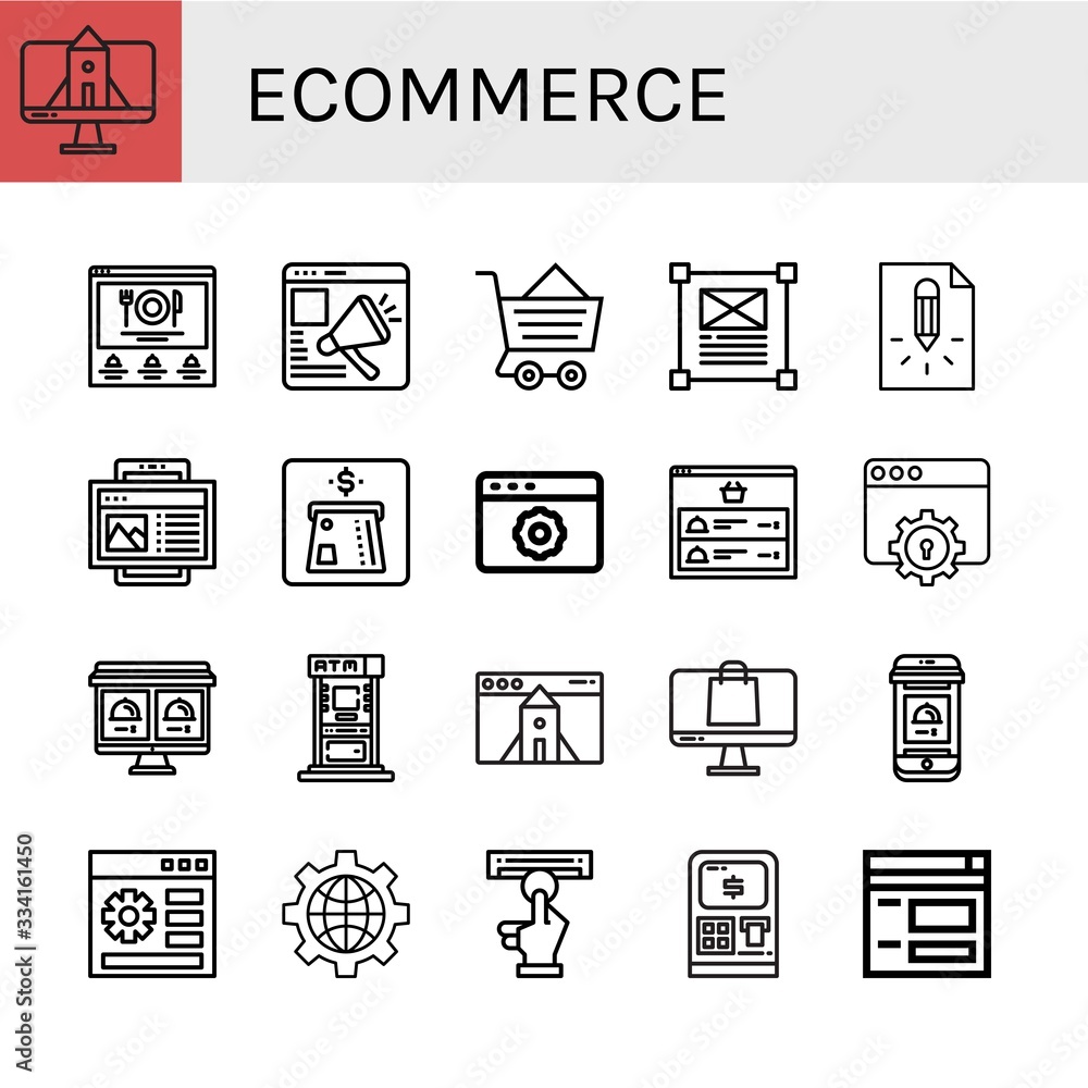 ecommerce icon set ecommerce icon set