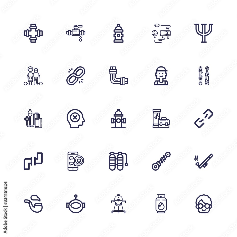 Editable 25 pressure icons for web and mobile