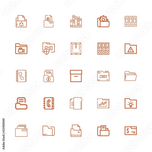 Editable 25 directory icons for web and mobile